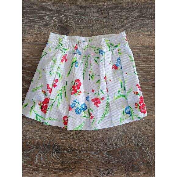 Janie and Jack Baby Girl Pleated Floral Skirt NEW 3-6 months Lined Spring #8 - Picture 2 of 4